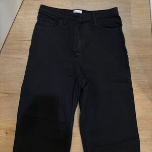 Aritzia Wilfred Free women’s high waisted straight leg jeans size 4 black Melina